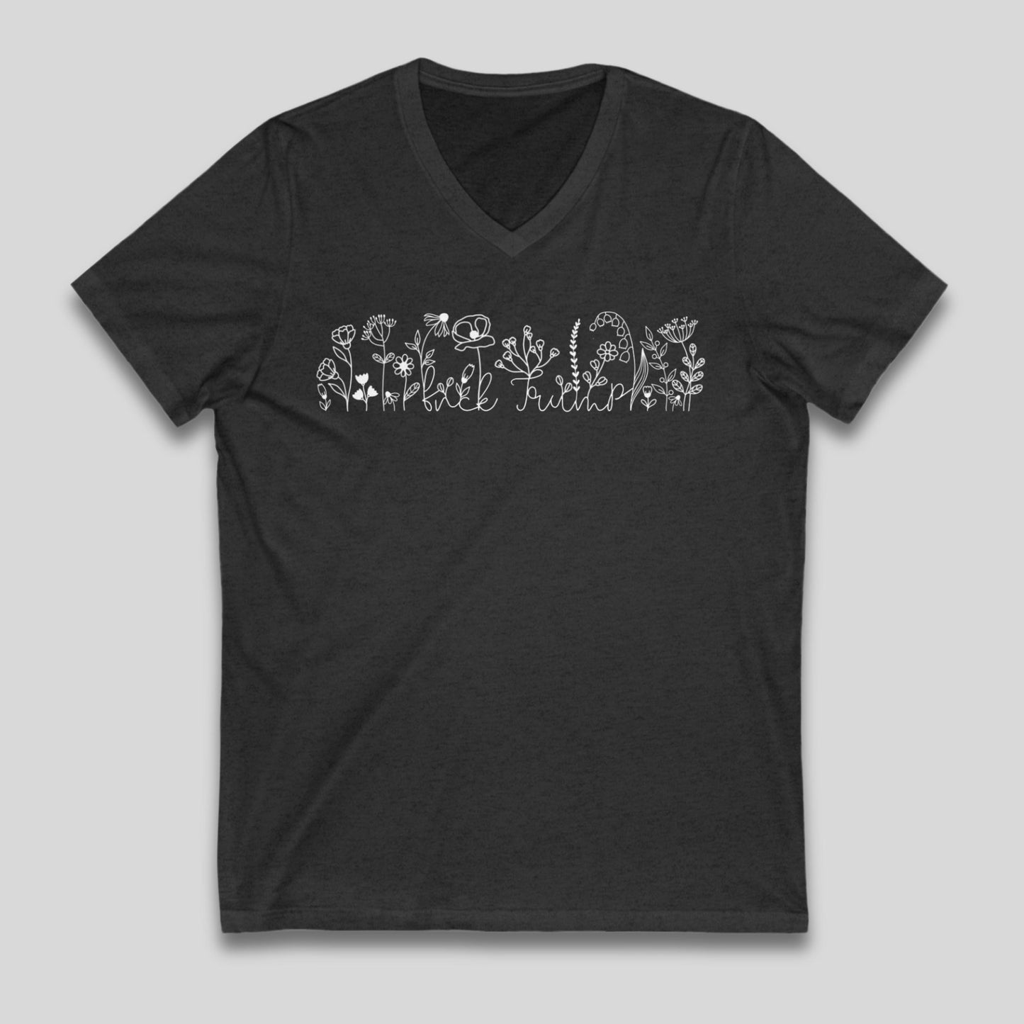 Subtle f*ck Trump shirt anti Trump flower merch FDT protest shirt anti MAGA shirt defend democracy tee no kings shirt feminist gift idea