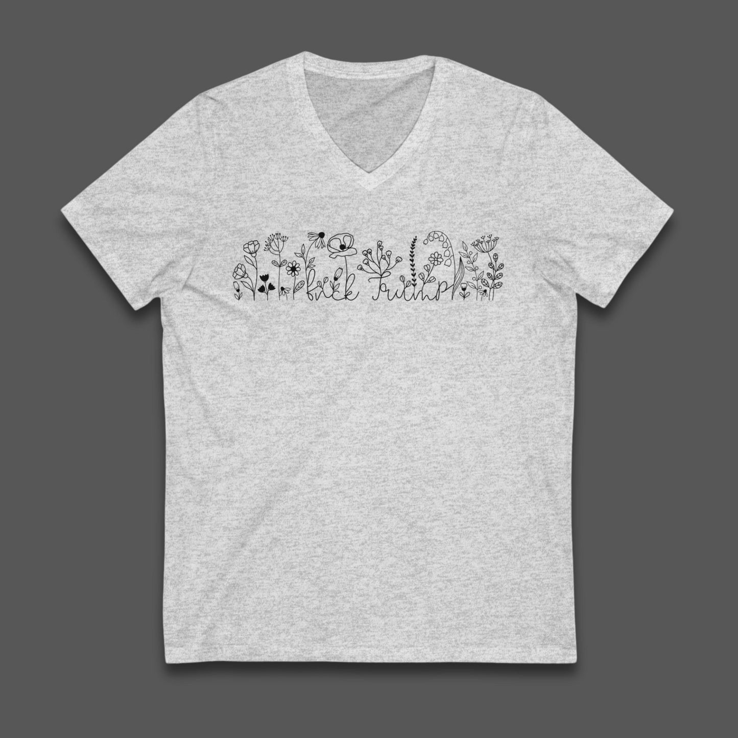 Subtle f*ck Trump shirt anti Trump flower merch FDT protest shirt anti MAGA shirt defend democracy tee no kings shirt feminist gift idea