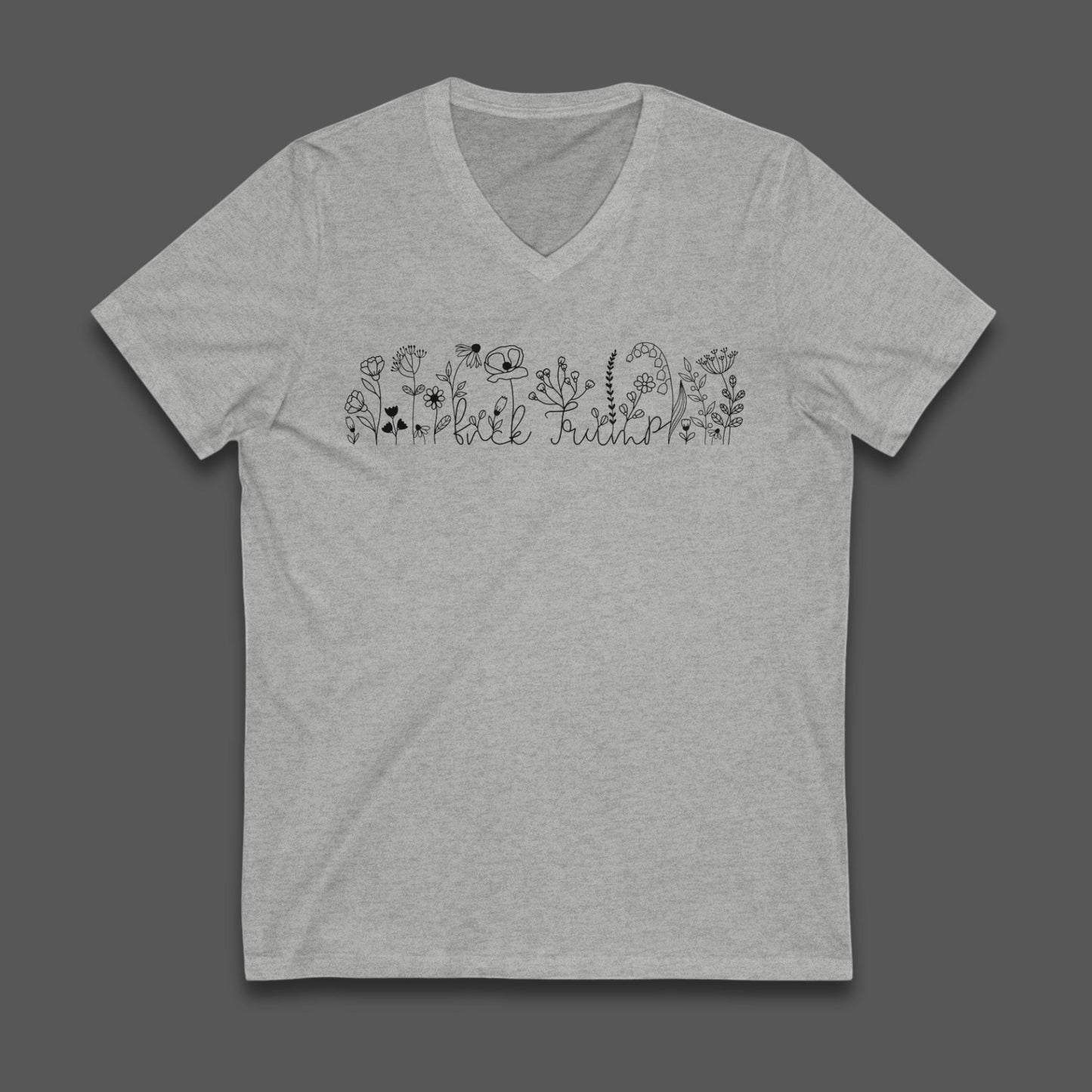 Subtle f*ck Trump shirt anti Trump flower merch FDT protest shirt anti MAGA shirt defend democracy tee no kings shirt feminist gift idea