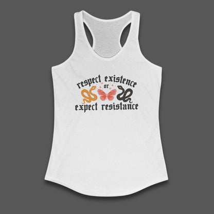 Respect existence or expect resistance shirt trans rights merch pride apparel political activist tee lgbtq rights shirt queer pride merch