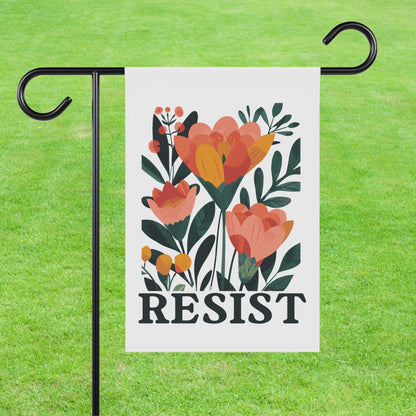 Resist house flag anti Trump garden banner anti fascism house flag defend democracy yard sign political activist gift idea anti war flag