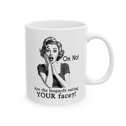 Funny anti Trump mug subtle FDT merch leopards eating faces party mug subtle f*ck Trump mug anti MAGA merch tax the rich gift womens rights