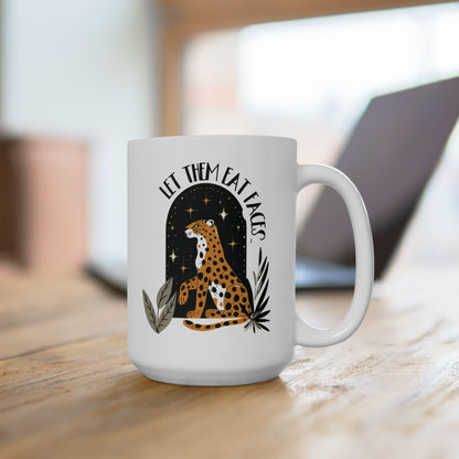 Leopards eating faces coffee mug funny anti Trump gift idea subtle anti MAGA merch not my president mug funny political gift liberal merch