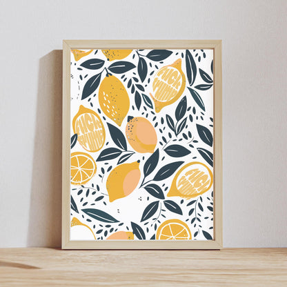 Subtle f*ck Trump wall art funny political wall art for kitchen anti Trump lemons art print anti fascism art activist gift idea feminist