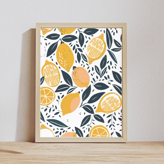 Subtle f*ck Trump wall art funny political wall art for kitchen anti Trump lemons art print anti fascism art activist gift idea feminist