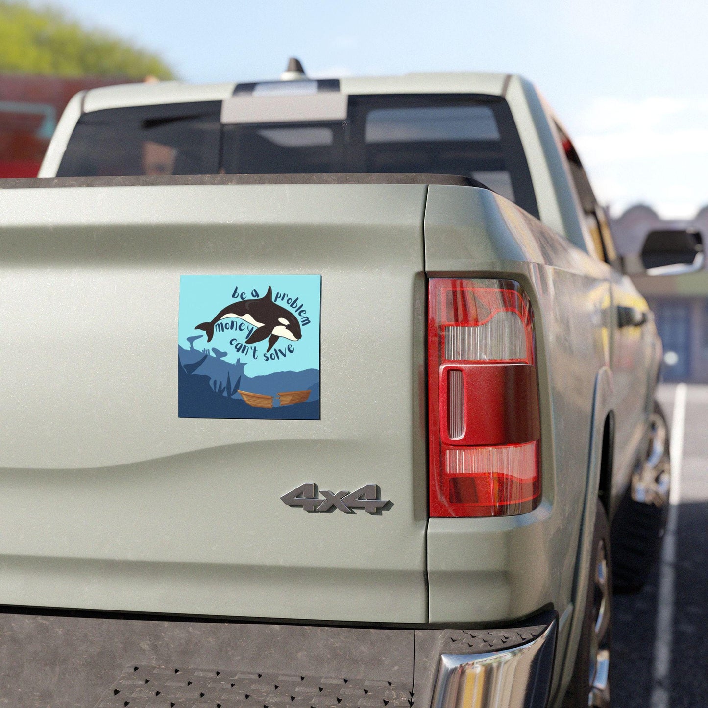 orca magnet anti capitalist decal