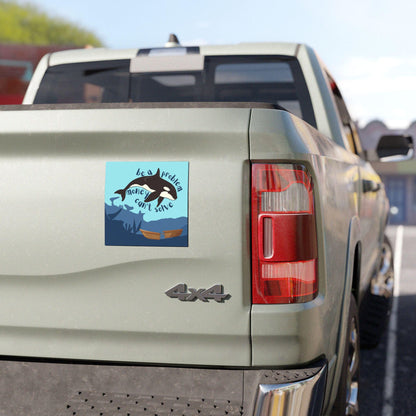 orca magnet anti capitalist decal