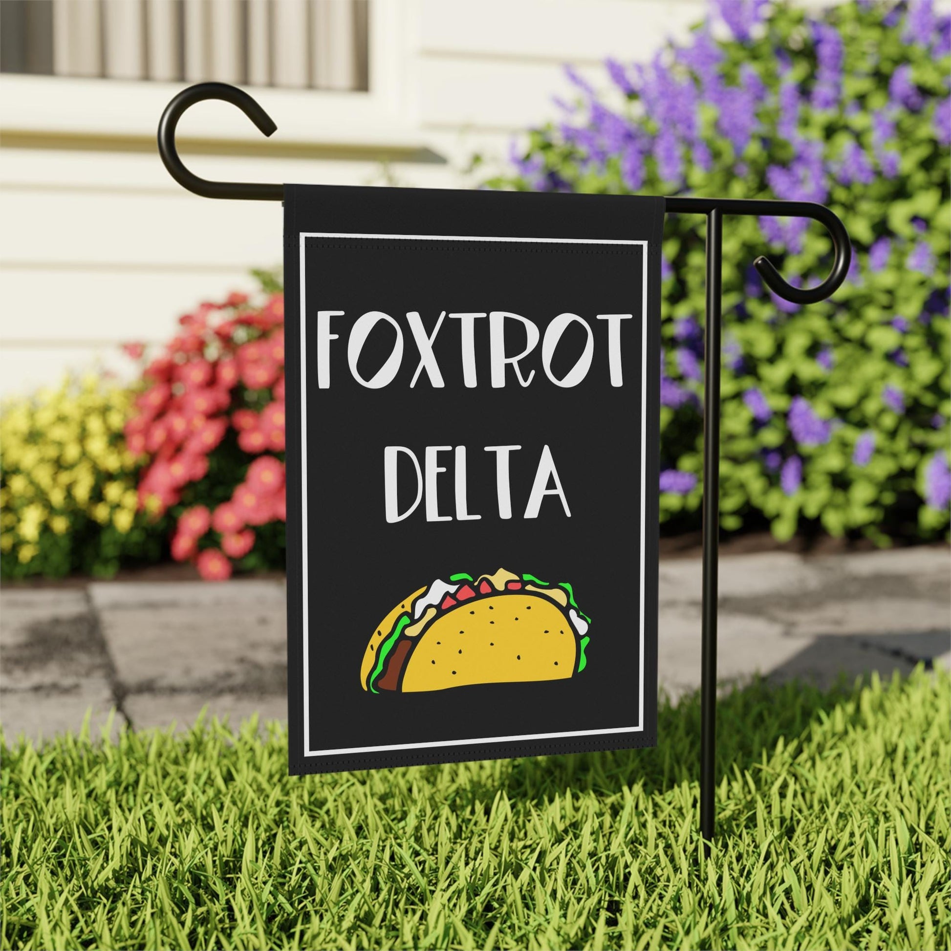 foxtrot delta tango garden banner funny anti Trump flag