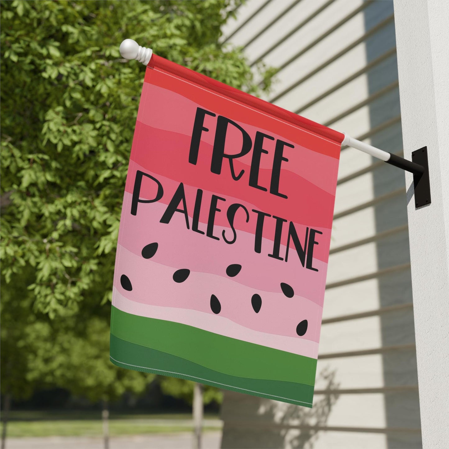 stand with Gaza flag no genocide is justified sign