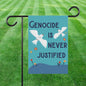 Anti genocide house flag pro Palestine garden banner