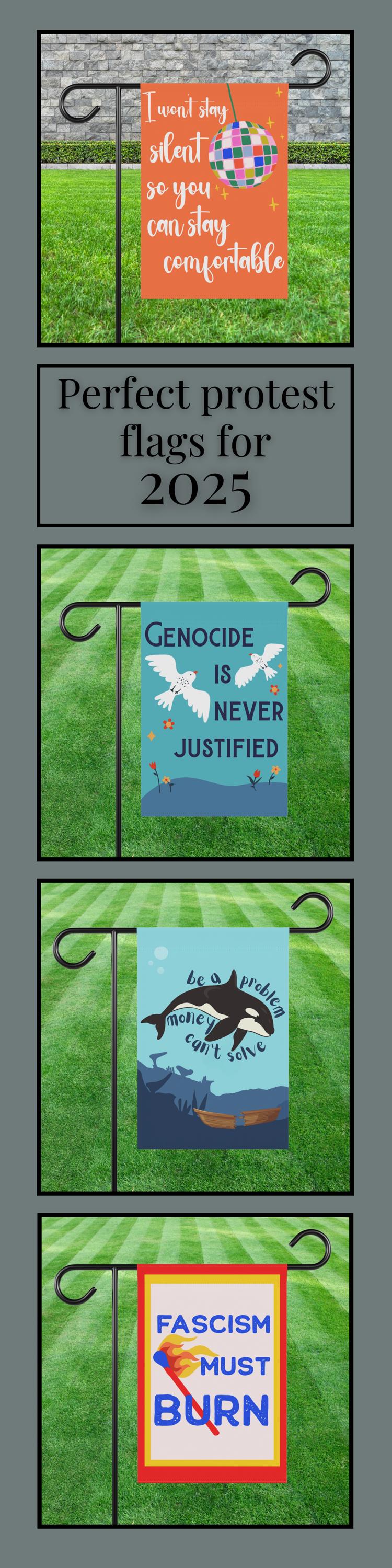 Trans rights house flag lgbtq pride garden banner anti fascist house sign human rights gift idea feminist house flag anti Trump gift idea