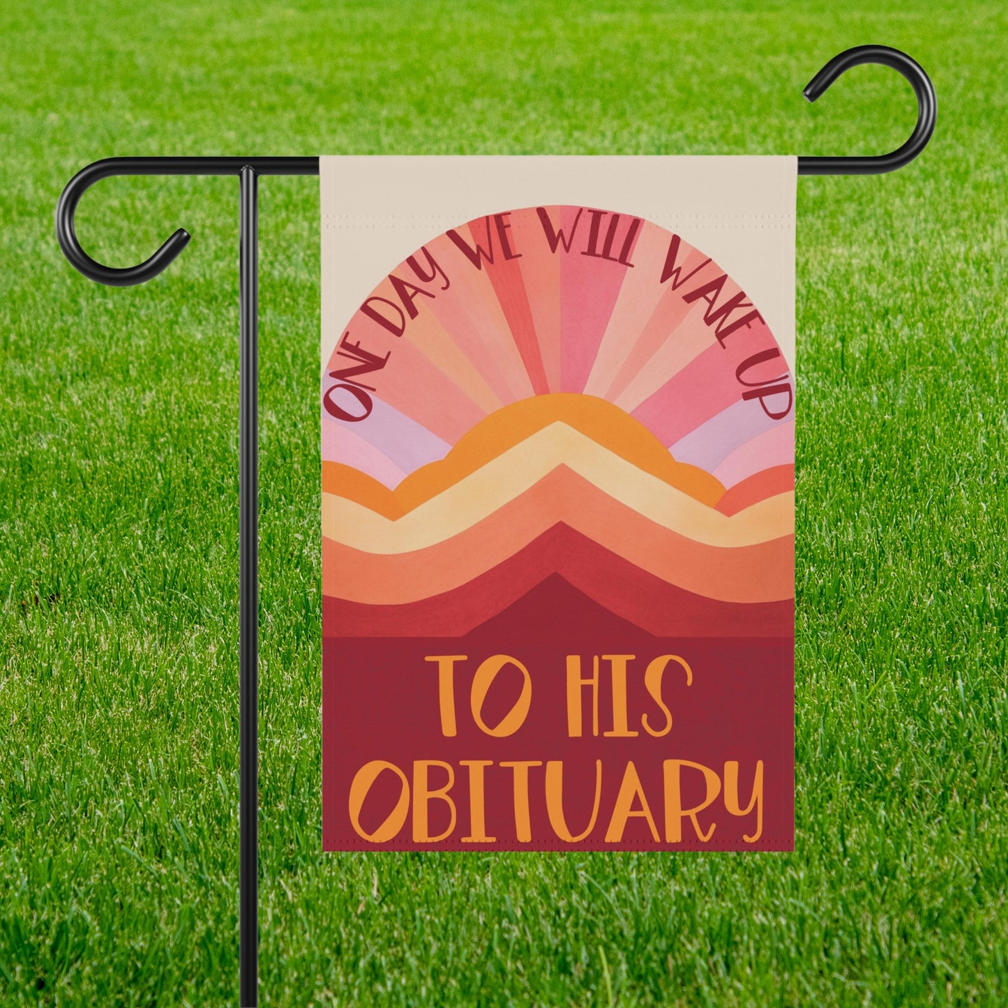 Subtle anti Trump house flag