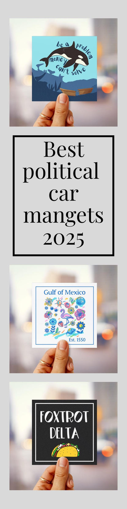 Sink the rich car magnet become ungovernable bumper sticker orca magnet anti capitalist decal eat the rich sticker environmental activist