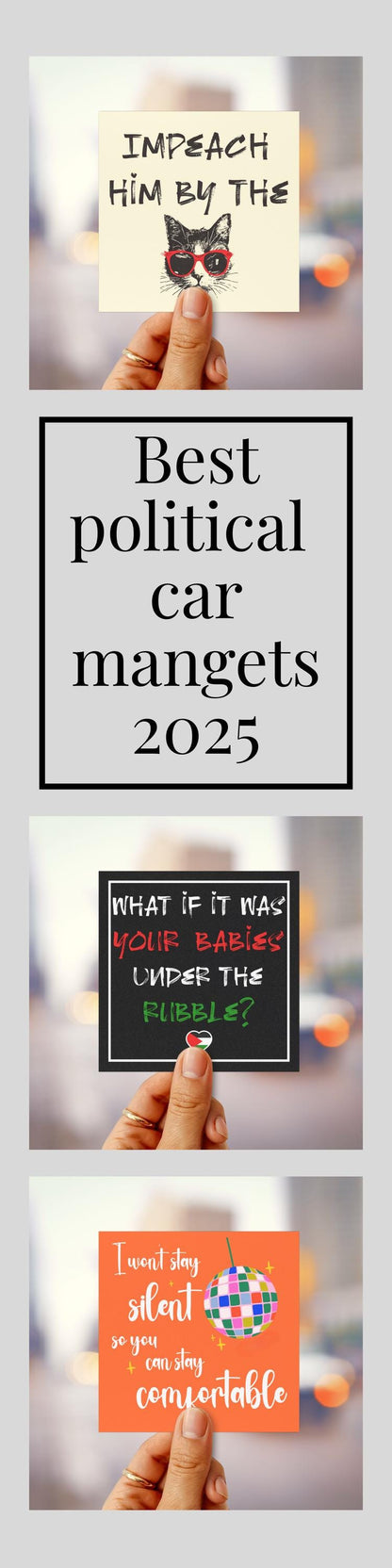 Funny anti Trump car magnet impeach bumper sticker funny feminist car magnet not my president decal impeach remove convict magnet no kings