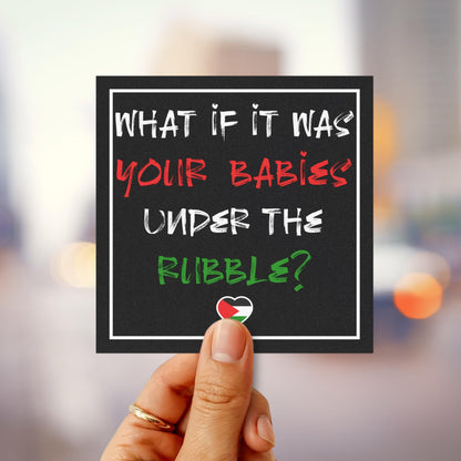 Free Palestine car magnet