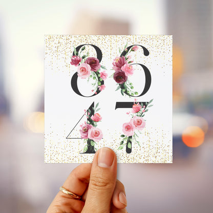 8647 car magnet subtle anti Trump bumper sticker