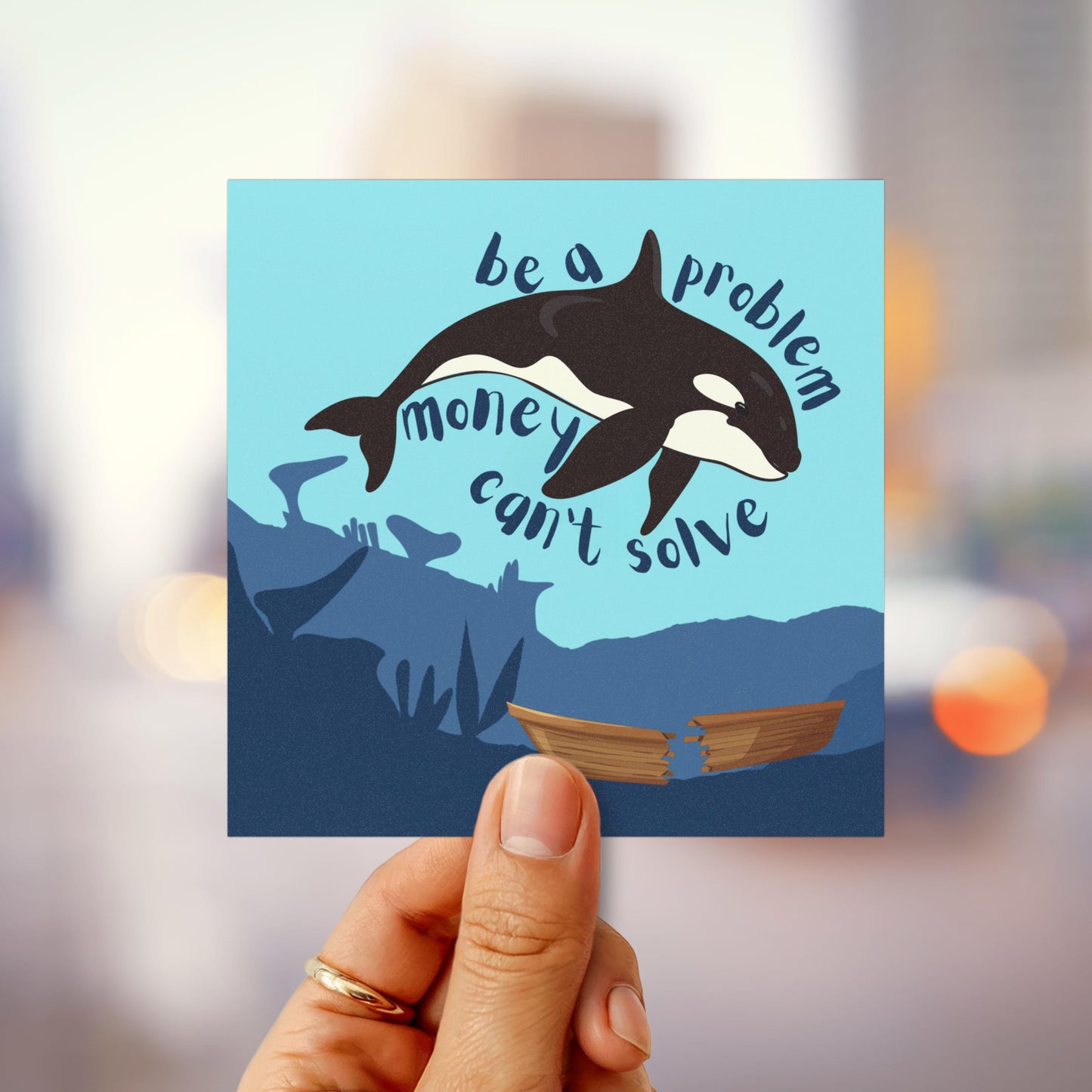 eat the rich sticker environmental activist