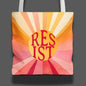 Resist tote bag anti fascism gift idea