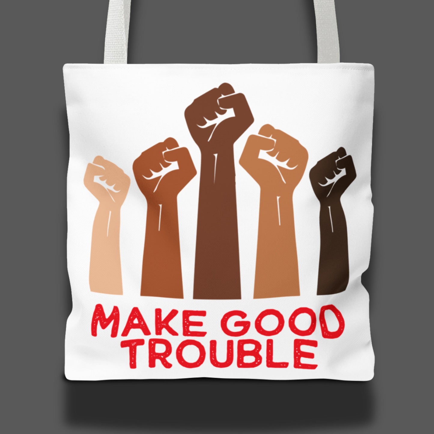 Make good trouble tote bag anti fascism gift idea f*ck fascists merch anti Trump tote resist merch tax the rich gift idea defend democracy