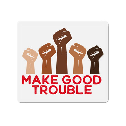 Make good trouble magnet fight fascism merch political activist gift idea anti Trump magnet feminist merch f*ck the patriarchy gift idea