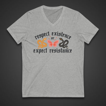 Respect existence or expect resistance shirt trans rights merch pride apparel political activist tee lgbtq rights shirt queer pride merch