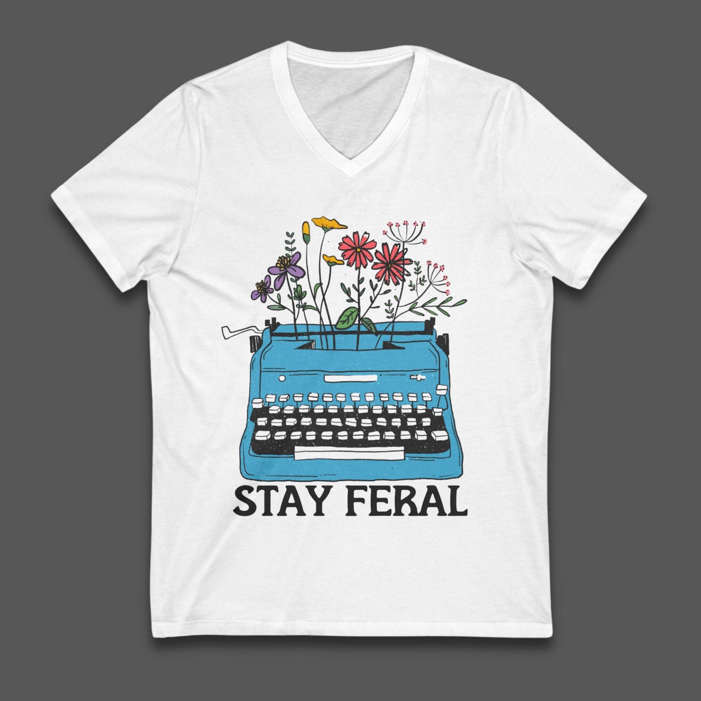 Stay feral shirt funny feminist merch book lover gift idea destroy the patriarchy shirt anti fascism gift idea womens rights shirt resist