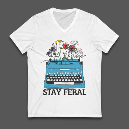 Stay feral shirt funny feminist merch book lover gift idea destroy the patriarchy shirt anti fascism gift idea womens rights shirt resist