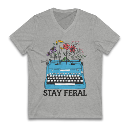 Stay feral shirt funny feminist merch book lover gift idea destroy the patriarchy shirt anti fascism gift idea womens rights shirt resist