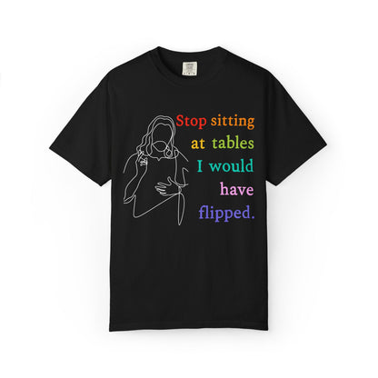 Liberal Christian t-shirt anti-Trump pro-democracy tee lgbtq progressive Christian merch anti-fascism resistance movement merch protest