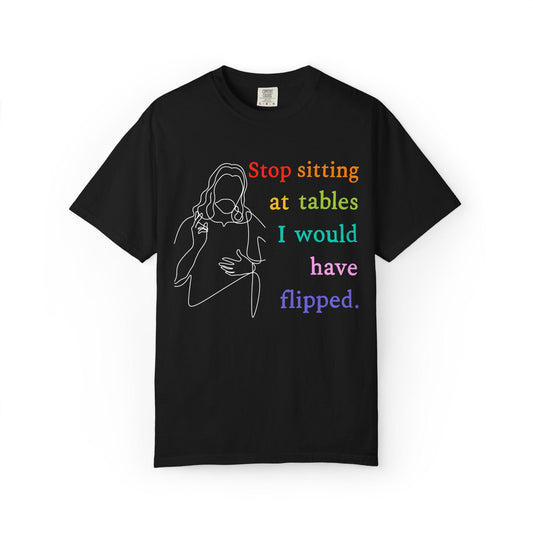 Liberal Christian t-shirt anti-Trump pro-democracy tee lgbtq progressive Christian merch anti-fascism resistance movement merch protest