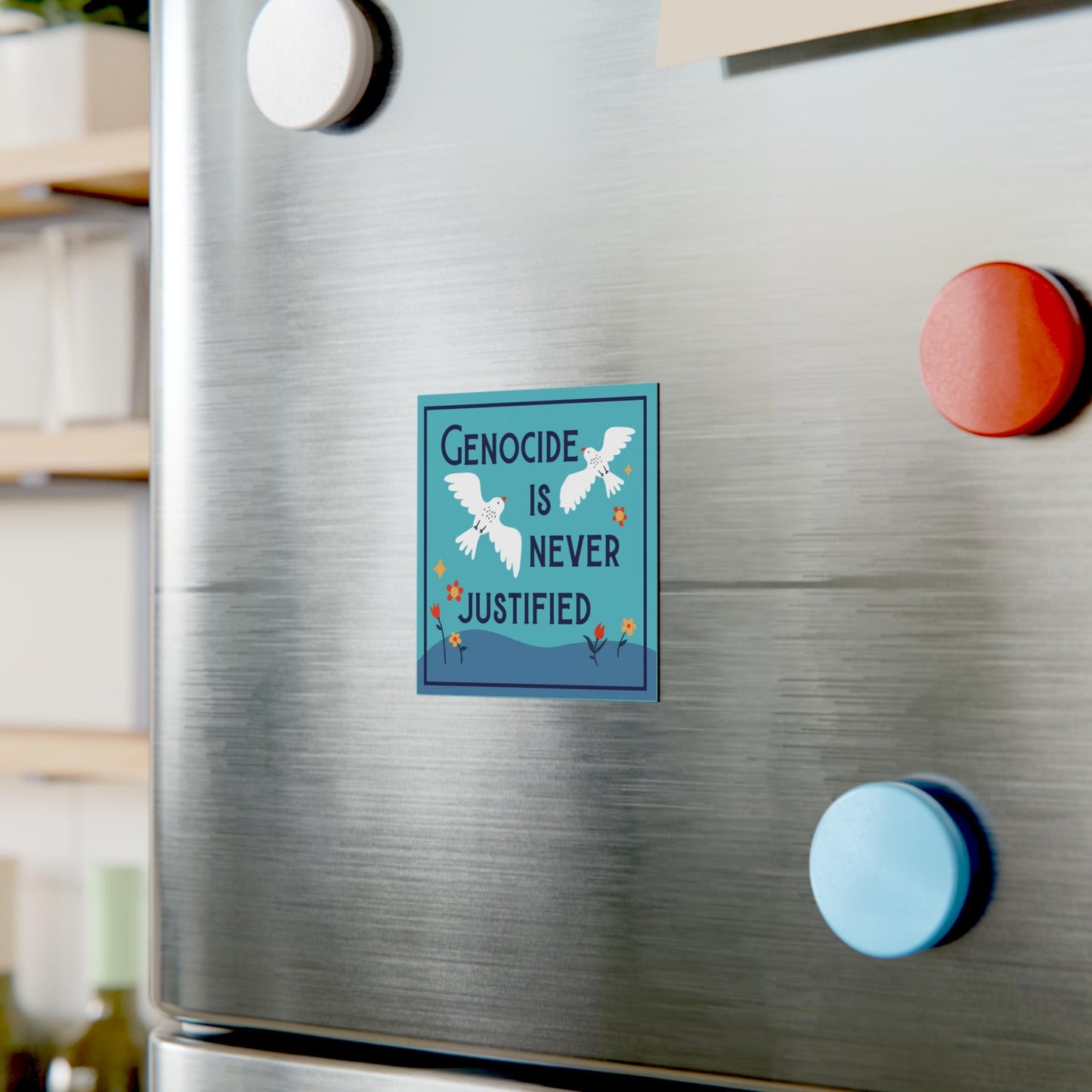 Anti genocide magnet free Palestine merch save Gaza magnet watermelon political merch anti fascism gift idea anti war magnet human rights