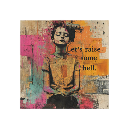 Raise some hell magnet feminist gift idea activist merch anti Trump magnet f*ck the patriarchy accessories pro democracy magnet trans rights