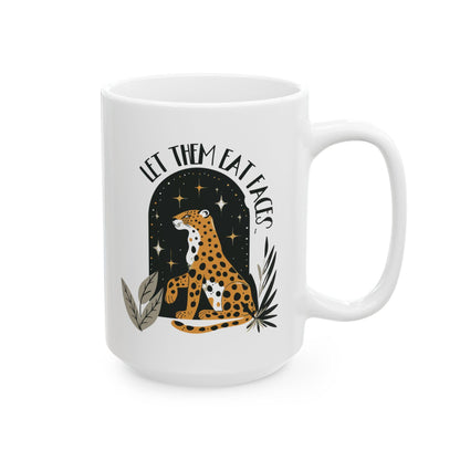 Leopards eating faces coffee mug funny anti Trump gift idea subtle anti MAGA merch not my president mug funny political gift liberal merch
