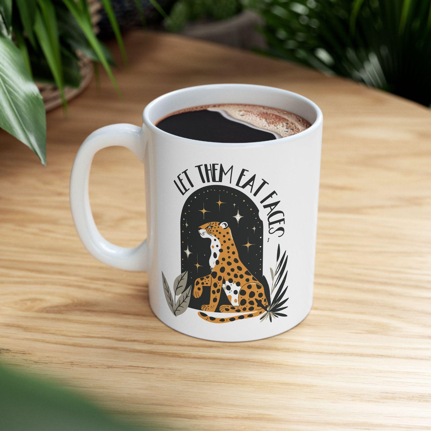 Leopards eating faces coffee mug funny anti Trump gift idea subtle anti MAGA merch not my president mug funny political gift liberal merch
