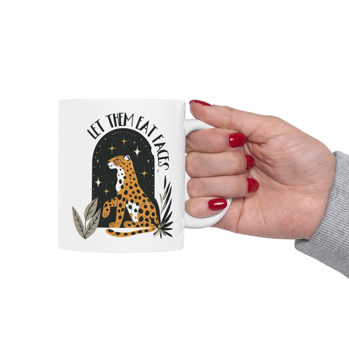 Leopards eating faces coffee mug funny anti Trump gift idea subtle anti MAGA merch not my president mug funny political gift liberal merch