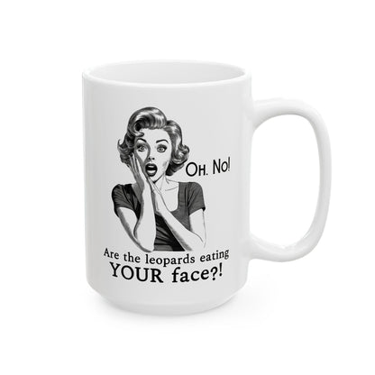 Funny anti Trump mug subtle FDT merch leopards eating faces party mug subtle f*ck Trump mug anti MAGA merch tax the rich gift womens rights