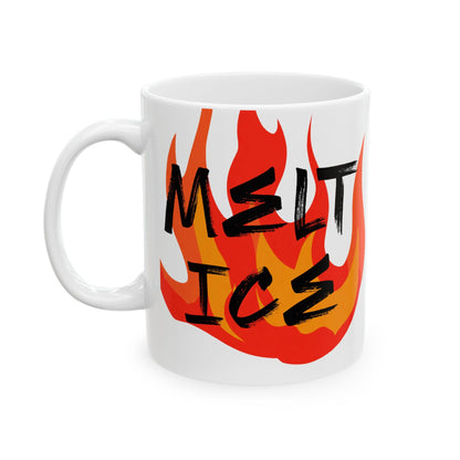 Melt ICE coffee mug pro immigration gift idea chinga la migra merch f*ck ICE mug anti Trump gift idea protect immigrants mug activist gift