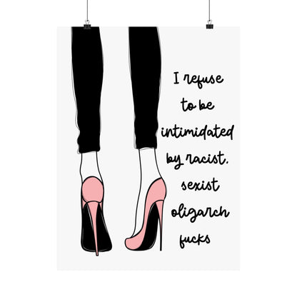 Funny feminist wall art liberal political gift idea femme art subtle f*ck Trump gift resist art print defend democracy poster tax the rich