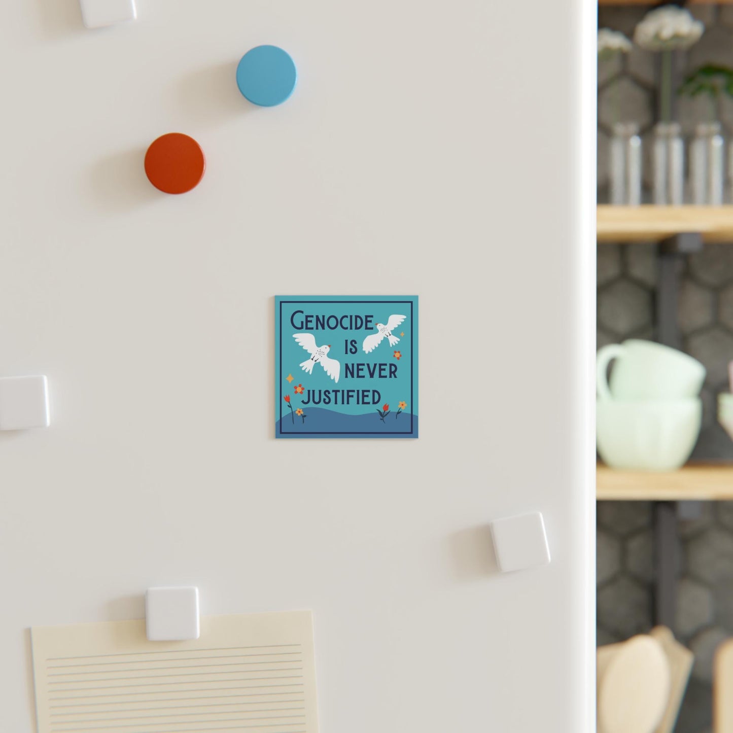 Anti genocide magnet free Palestine merch save Gaza magnet watermelon political merch anti fascism gift idea anti war magnet human rights