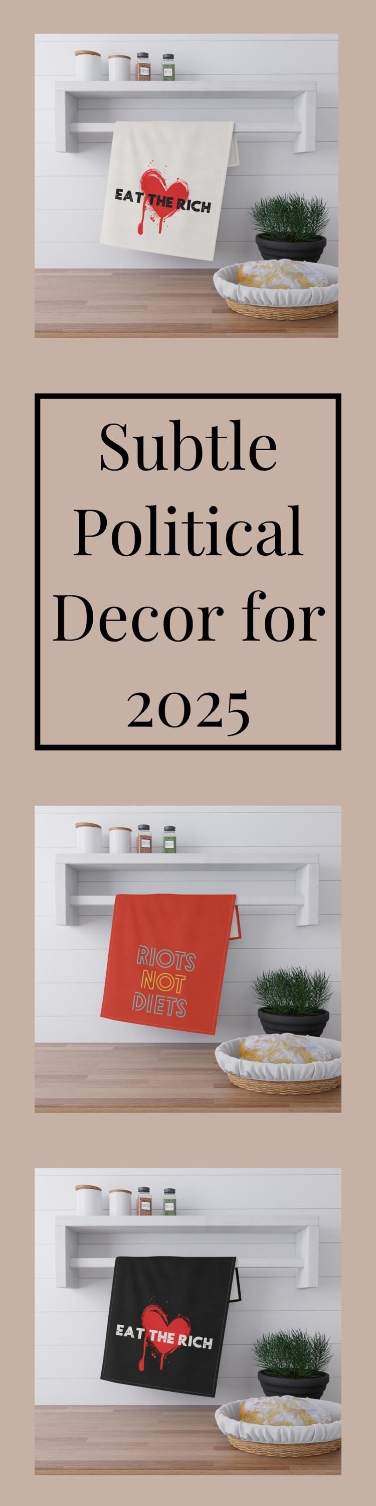 Political tea towel body positivity gift idea anti fascism merch burn the patriarchy gift anti Trump dish towel activist merch f*ck ICE gift