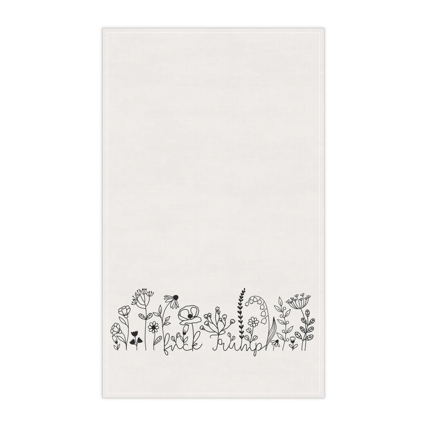 Subtle f*ck Trump tea towel anti Trump hidden message merch political dish towel anti Republican gift idea funny political towel f*ck ICE