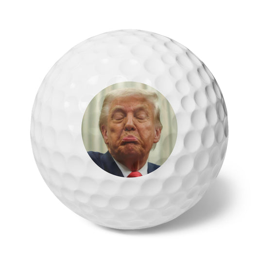 Anti Trump golf balls 6pcs funny gift for golfer f*ck Trump gag gift novelty golf balls anti Trump merch funny political gift f*ck ICE merch