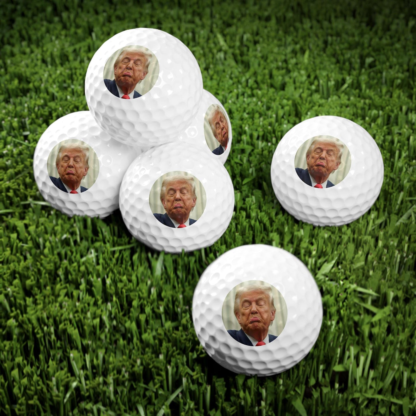 Anti Trump golf balls 6pcs funny gift for golfer f*ck Trump gag gift novelty golf balls anti Trump merch funny political gift f*ck ICE merch