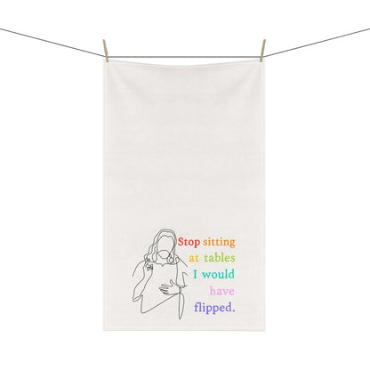 Liberal Christian tea towel progressive Christian gift idea anti genocide merch liberal gift idea Jesus was an immigrant merch anti Trump