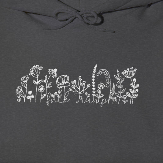 Subtle f*ck Trump hoodie anti MAGA sweatshirt anti Trump hidden message shirt liberal gift idea feminist hoodie not my president gift idea