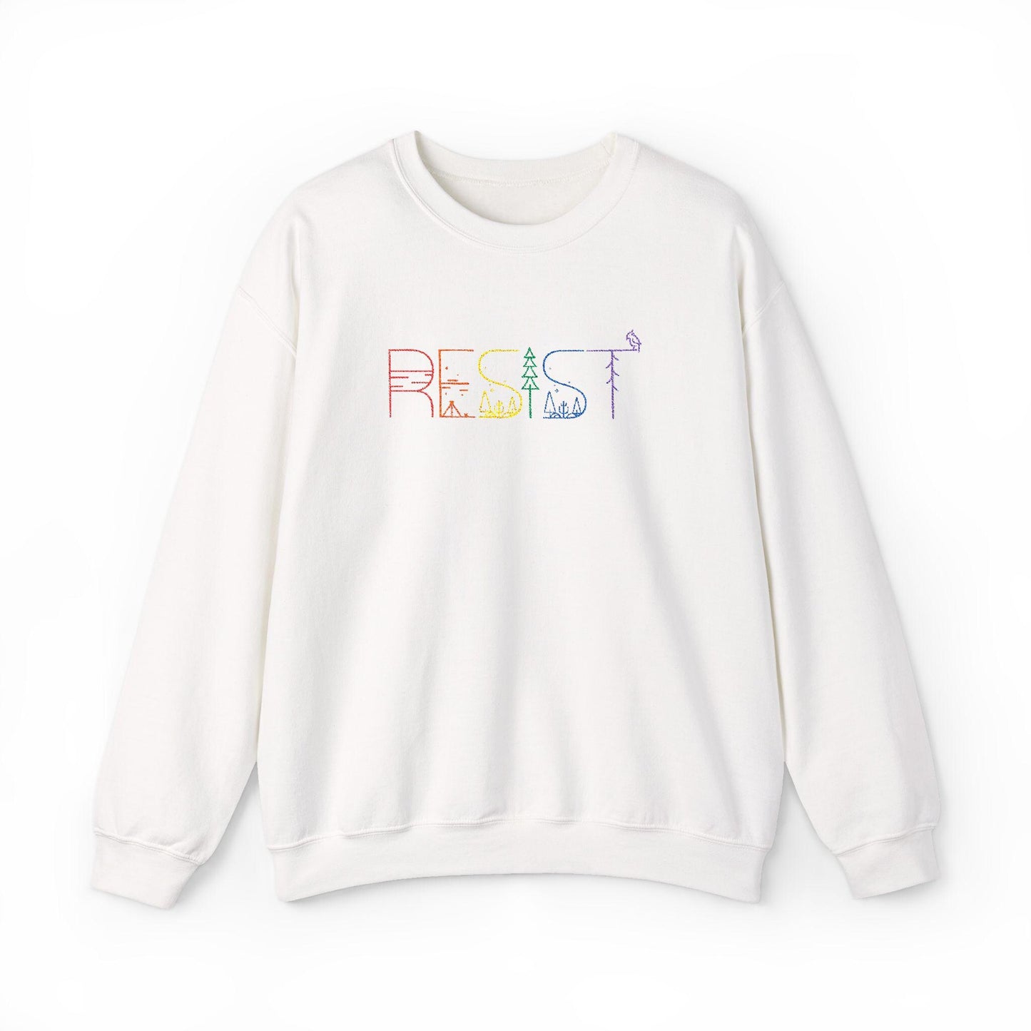 Resist sweatshirt anti Trump long sleeve shirt pro democracy merch no kings protest sweatshirt lgbtq rights apparel activist gift idea