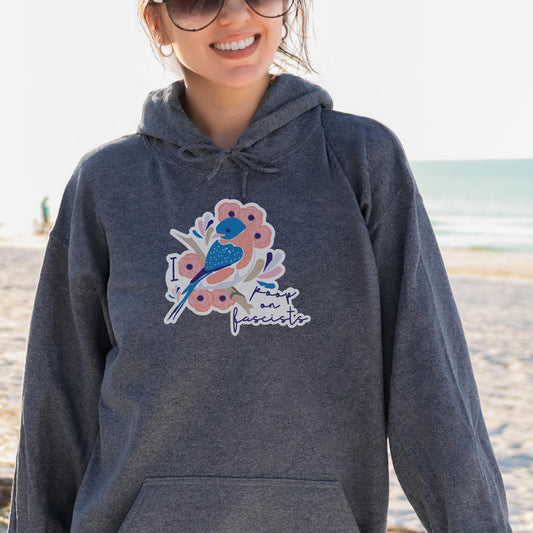 Funny anti Trump hoodie subtle f*ck Trump sweatshirt anti fascist apparel funny political gift idea liberal hoodie feminist merch activist