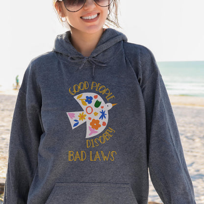 Anti war hoodie subtle anti Trump sweatshirt pro democracy apparel no kings protest shirt democrat gift idea liberal sweatshirt f*ck ICE