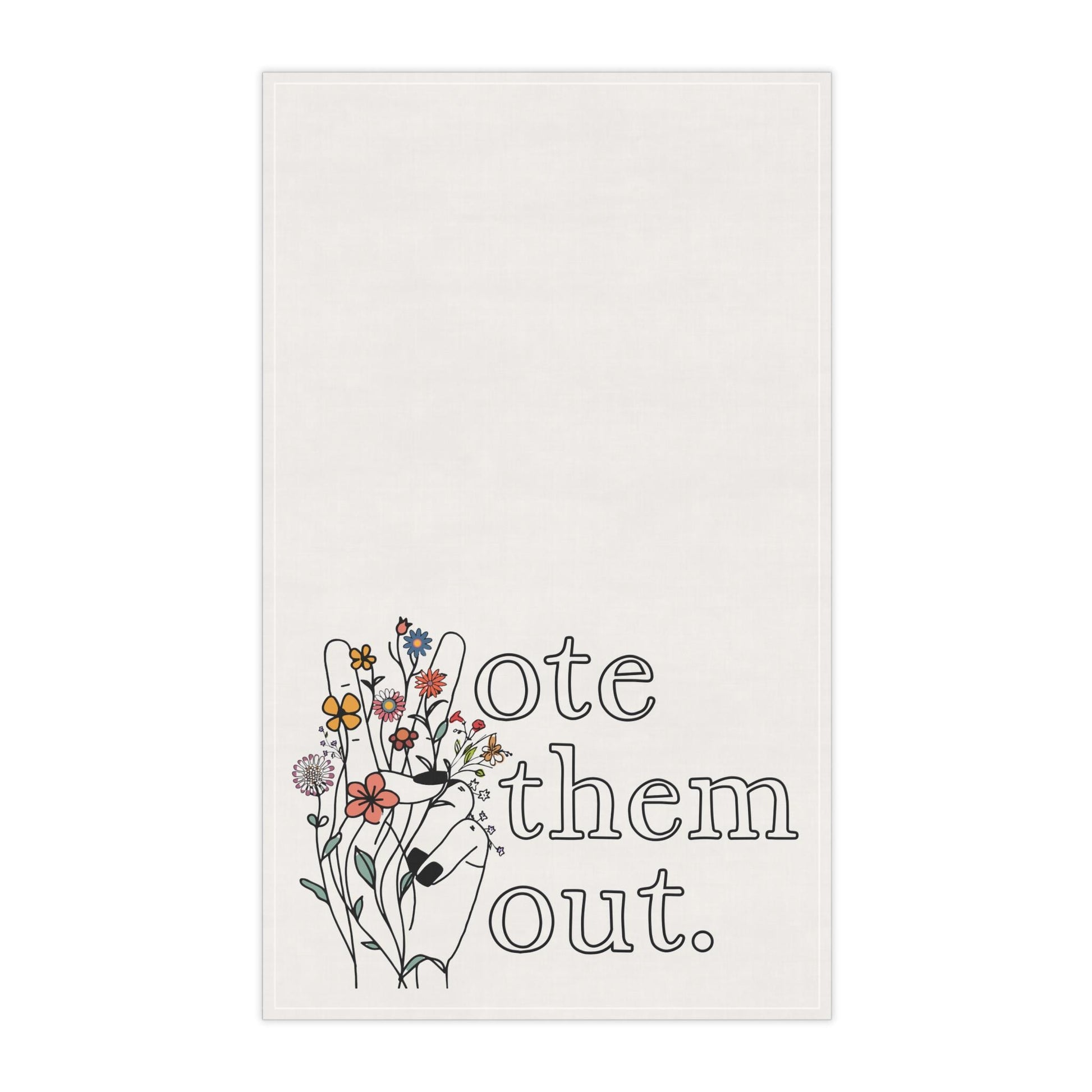 funny political merch anti Trump dish towel subtle f*ck Trump gift