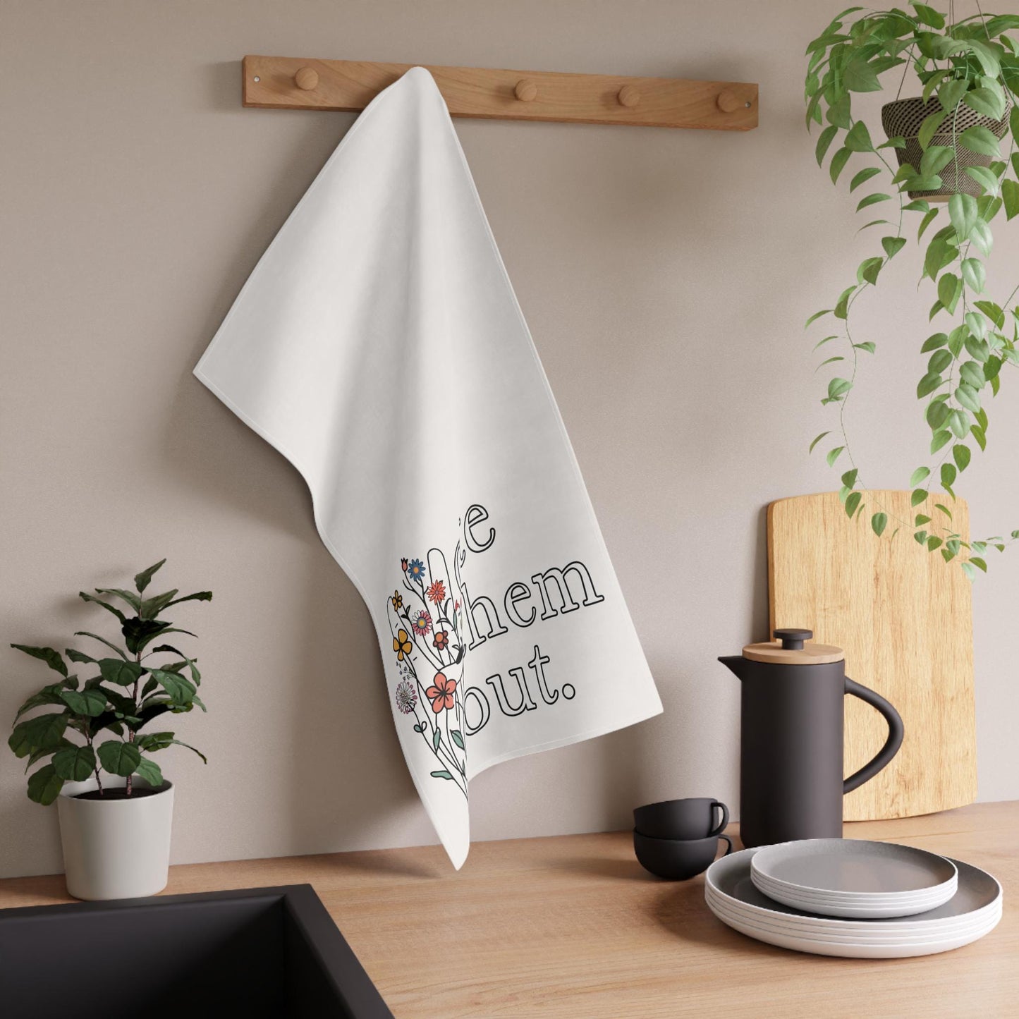 anti fascism tea towel